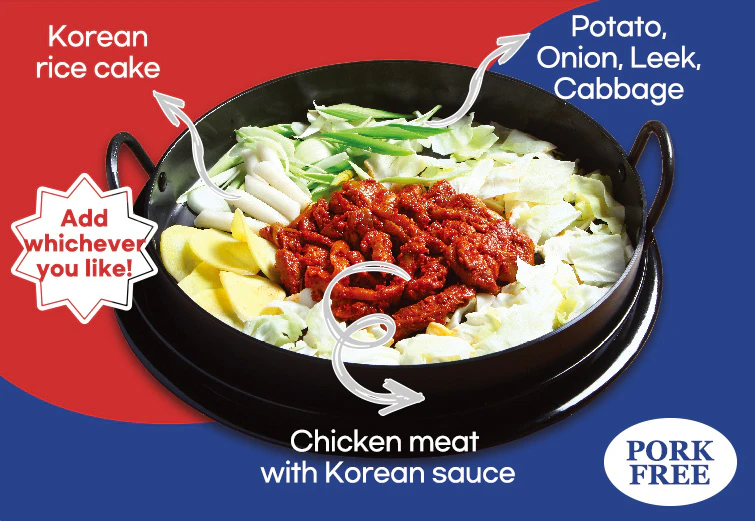 'Mr.Dakgalbi' is Title menu of Mr.Dakgalbi Franchise. Checkin meat&Korean rice cake&vegetables&add whichever you like! - Mr.Dakgalbi SkyAvenue (in Genting Highlands)